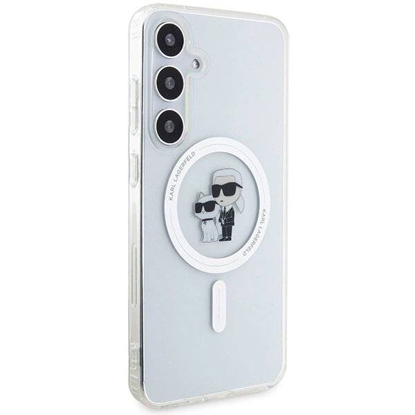 Karl Lagerfeld IML Karl&Choupette MagSafe Hülle Samsung Galaxy S24 – transparent