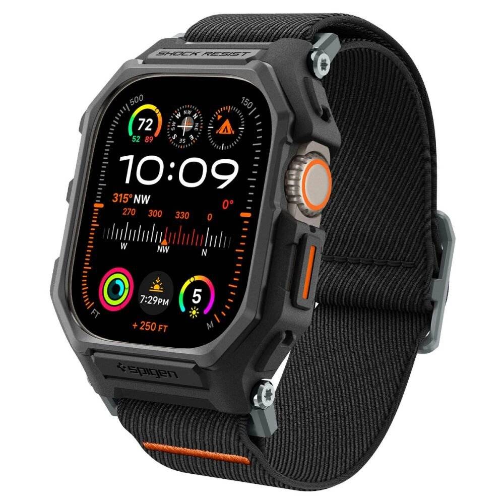 Spigen Lite Fit Pro Hülle Armband Apple Watch Ultra 1/2 49 mm – mattschwarz