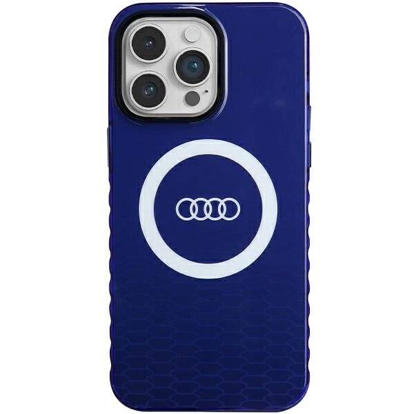 Audi IML Big Logo MagSafe Hülle iPhone 14 Pro Max – blau