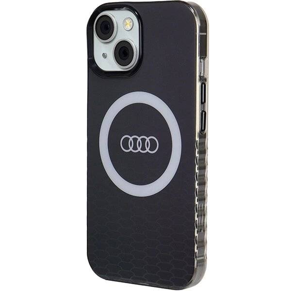 Audi IML Big Logo MagSafe Hülle iPhone 15 / 14 13 - Schwarz