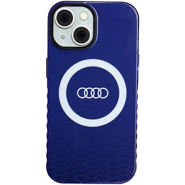 Audi IML Big Logo MagSafe Hülle iPhone 15 / 14 13 - blau