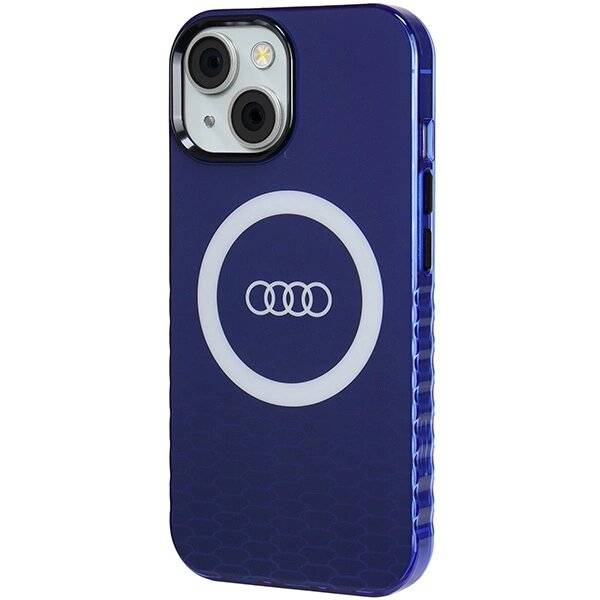 Audi IML Big Logo MagSafe Hülle iPhone 15 / 14 13 - blau