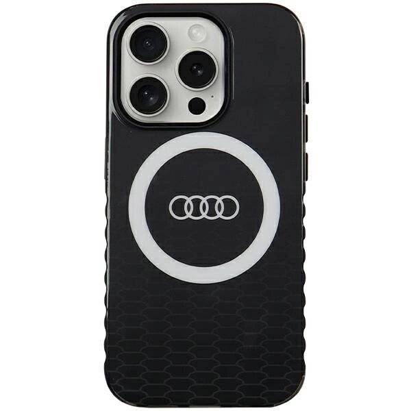 Audi IML Big Logo MagSafe Hülle iPhone 15 Pro – Schwarz