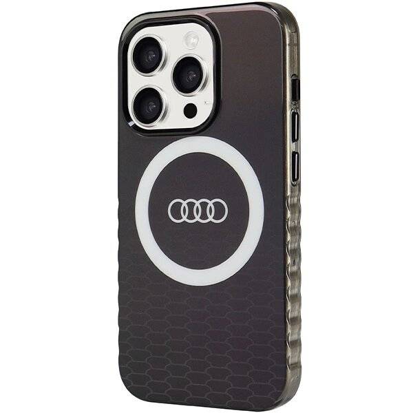 Audi IML Big Logo MagSafe Hülle iPhone 15 Pro – Schwarz
