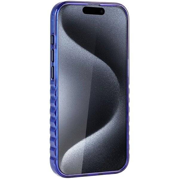 Audi IML Big Logo MagSafe Hülle iPhone 15 Pro – blau