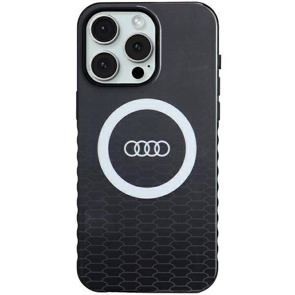 Audi IML Big Logo MagSafe Hülle iPhone 15 Pro Max – schwarz