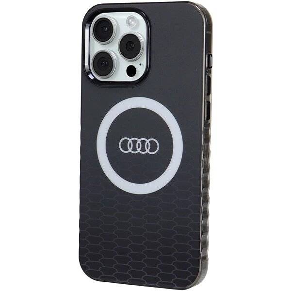 Audi IML Big Logo MagSafe Hülle iPhone 15 Pro Max – schwarz