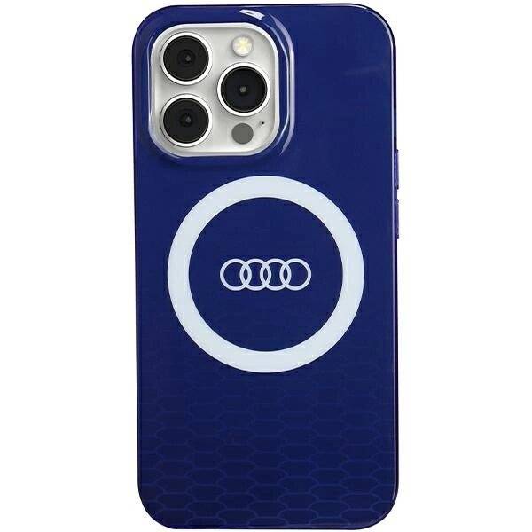 Audi IML Big Logo MagSafe Hülle iPhone 13 Pro / - blau
