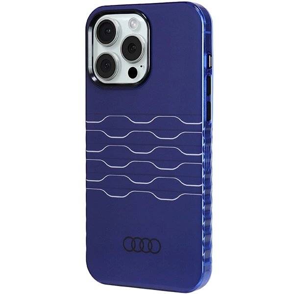 Audi IML MagSafe Hülle iPhone 15 Pro Max - blau