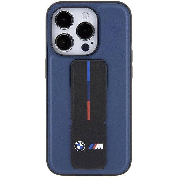 BMW M Grip Stand Bicolor Hülle iPhone 15 Pro – Marineblau