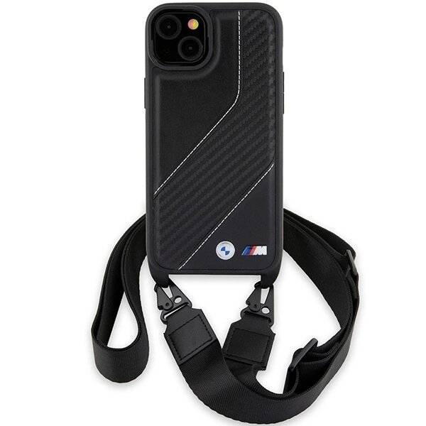 BMW M Edition Carbon Stripe & Strap Hülle iPhone 15 Plus / 14 – Schwarz