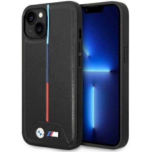 BMW M Quilted Tricolor Hülle iPhone 15 / 14 13 – Schwarz