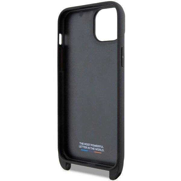 BMW M Edition Carbon Tricolor Lines & Strap Hülle iPhone 15 / 14 13 – Schwarz