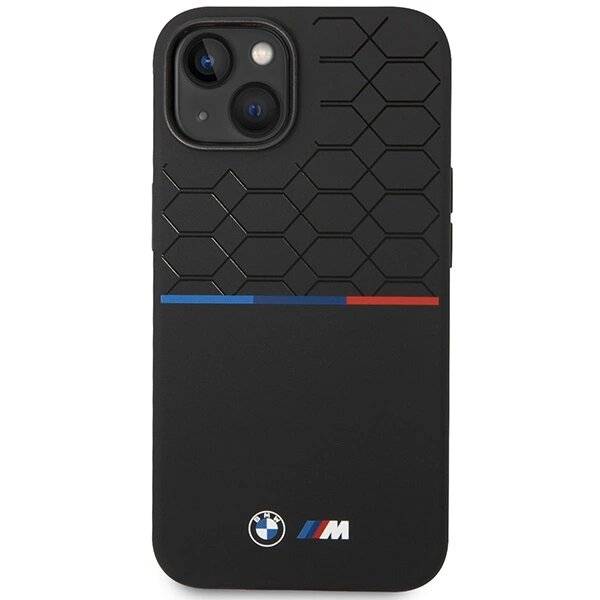 BMW M Silikonmuster MagSafe Hülle iPhone 15/14/13 – Schwarz