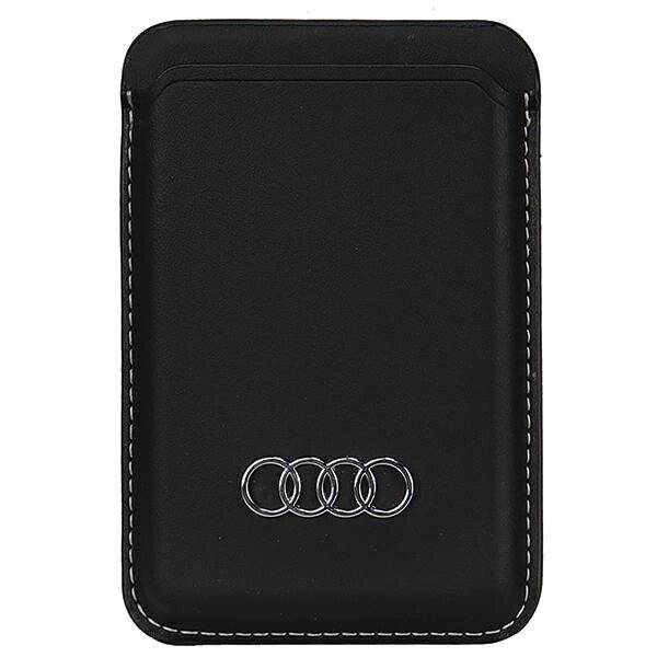 Audi Kunstleder-Magnetbrieftasche MagSafe – schwarz