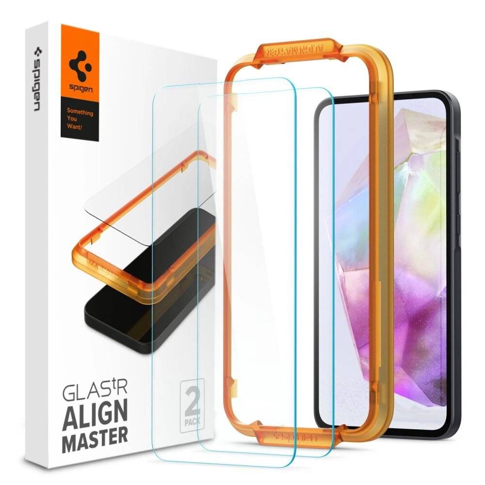 Spigen Glass tR AlignMaster 2er-Pack – Samsung Galaxy A35