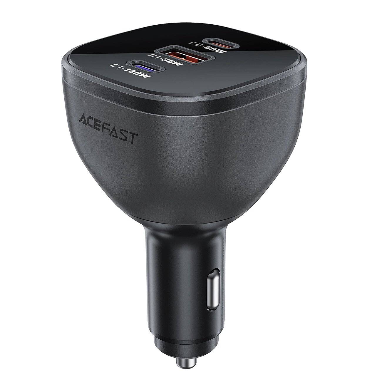 Acefast B14 Autoladegerät 165W 2x USB-C 1x USB-A - Schwarz