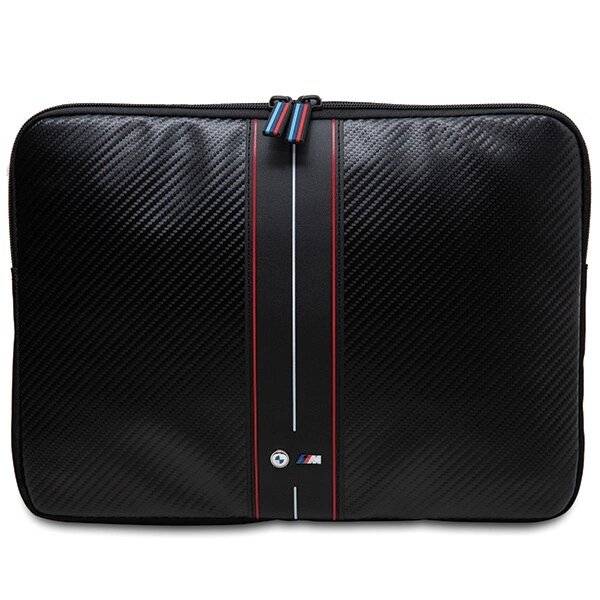 BMW Carbon & Red Stripe Hülle einen 14″ Laptop - Schwarz