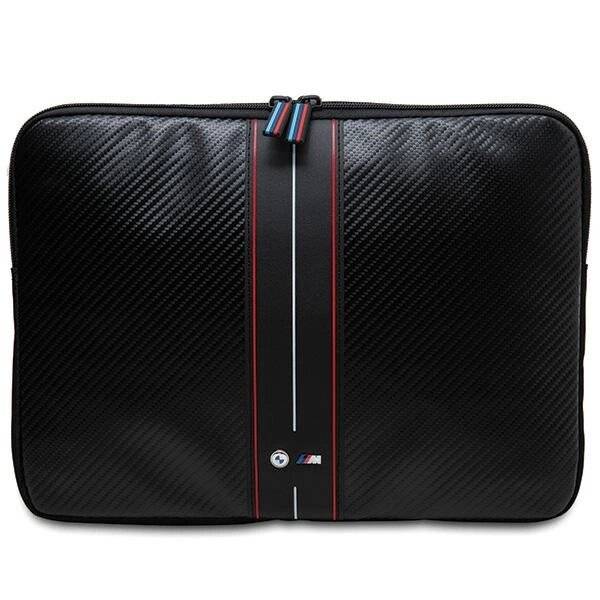 BMW Carbon & Red Stripe Hülle einen 16″ Laptop - Schwarz