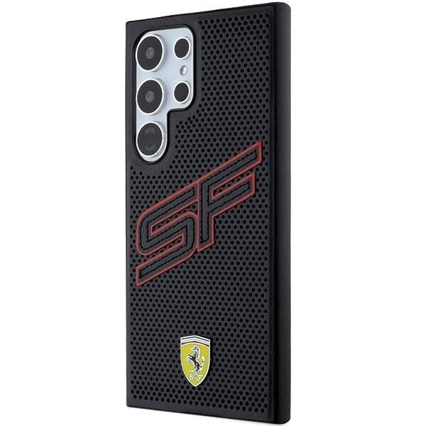 Ferrari Big SF Perforierte Hülle Samsung Galaxy S24 Ultra – Schwarz