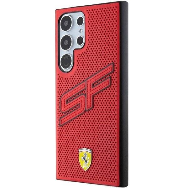 Ferrari Big SF Perforierte Hülle Samsung Galaxy S24 Ultra – rot