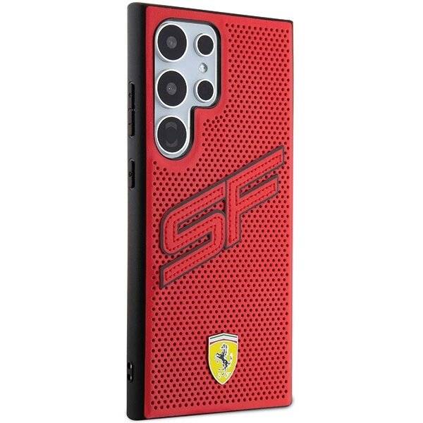 Ferrari Big SF Perforierte Hülle Samsung Galaxy S24 Ultra – rot