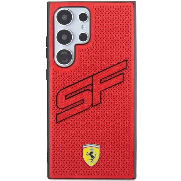 Ferrari Big SF Perforierte Hülle Samsung Galaxy S24 Ultra – rot