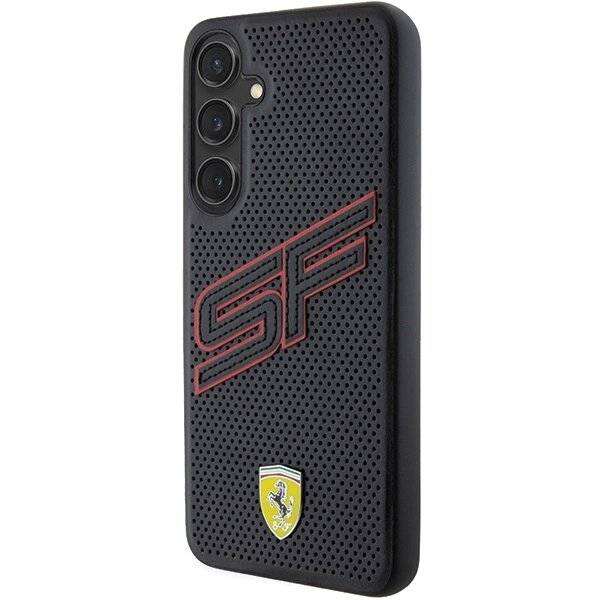 Ferrari Big SF Perforierte Hülle Samsung Galaxy S24+ – Schwarz