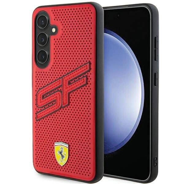 Ferrari Big SF Perforierte Hülle Samsung Galaxy S24+ - rot