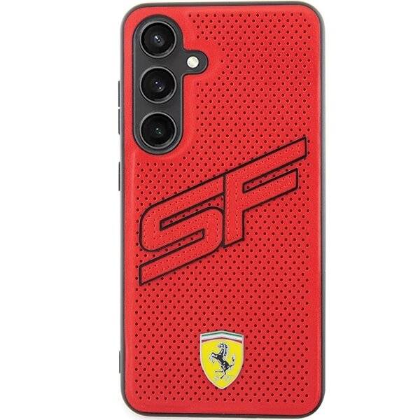 Ferrari Big SF Perforierte Hülle Samsung Galaxy S24+ - rot
