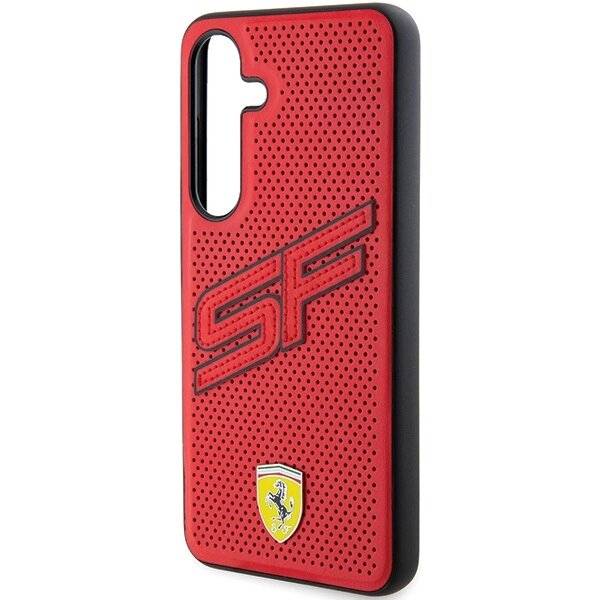 Ferrari Big SF Perforierte Hülle Samsung Galaxy S24 – rot