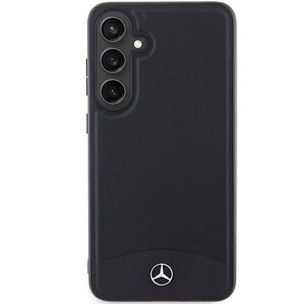 Mercedes Leather Textured & Plain MagSafe-Hülle Samsung Galaxy S24+ – Schwarz