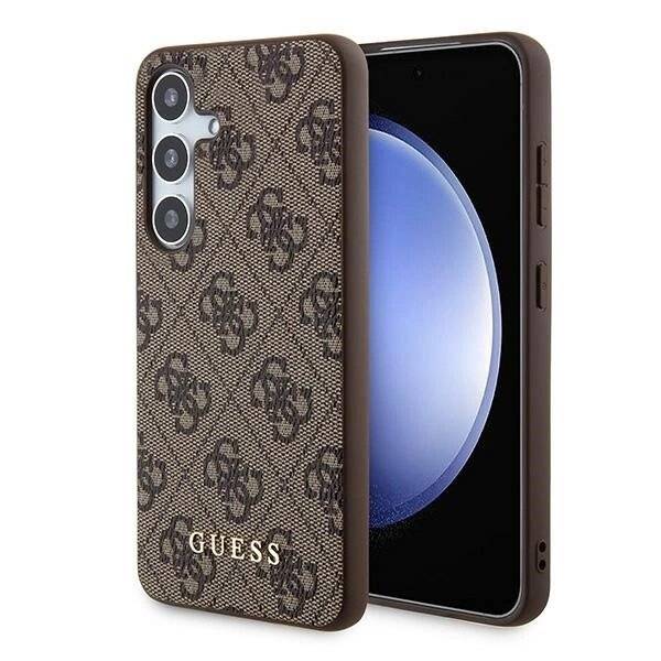 Guess 4G Metal Gold Logo Hülle Samsung Galaxy A55 – braun