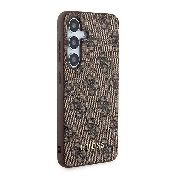 Guess 4G Metal Gold Logo Hülle Samsung Galaxy A55 – braun