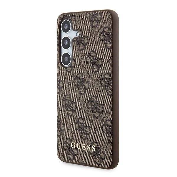 Guess 4G Metal Gold Logo Hülle Samsung Galaxy A55 – braun