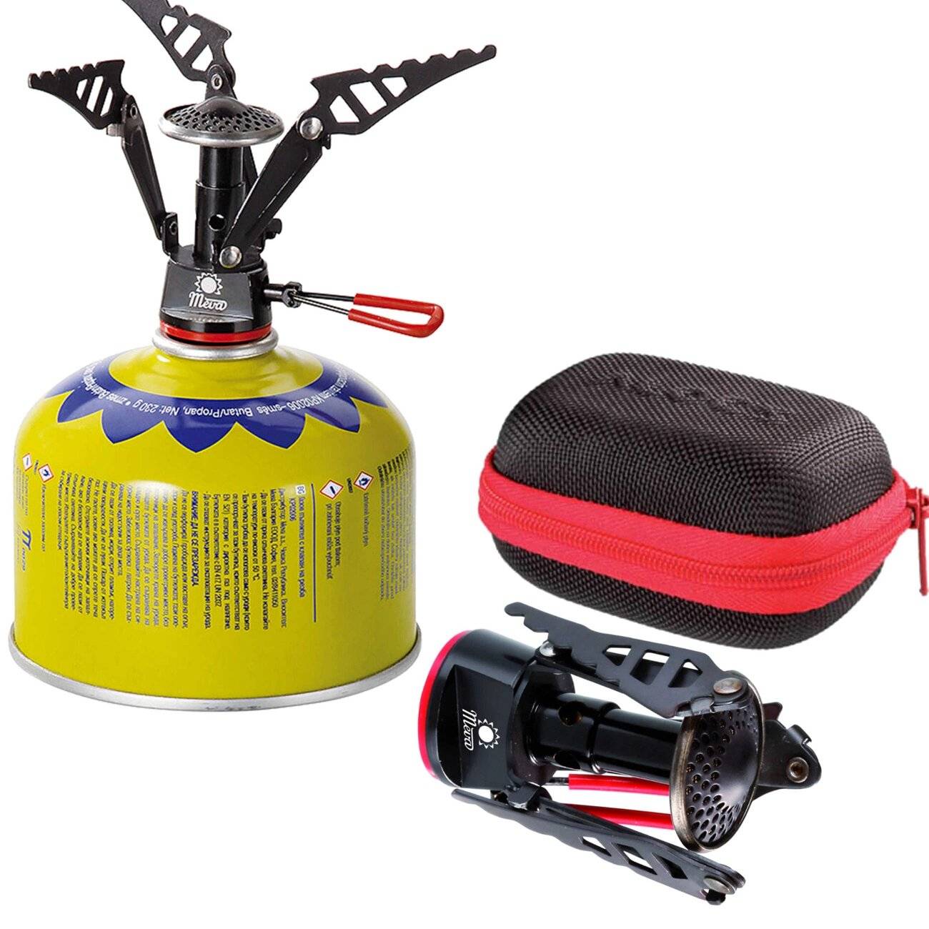 leichteste Touristenkocher Gaskartuschen Ventil Gewinde SPARK 80 Gramm 2,6 kW