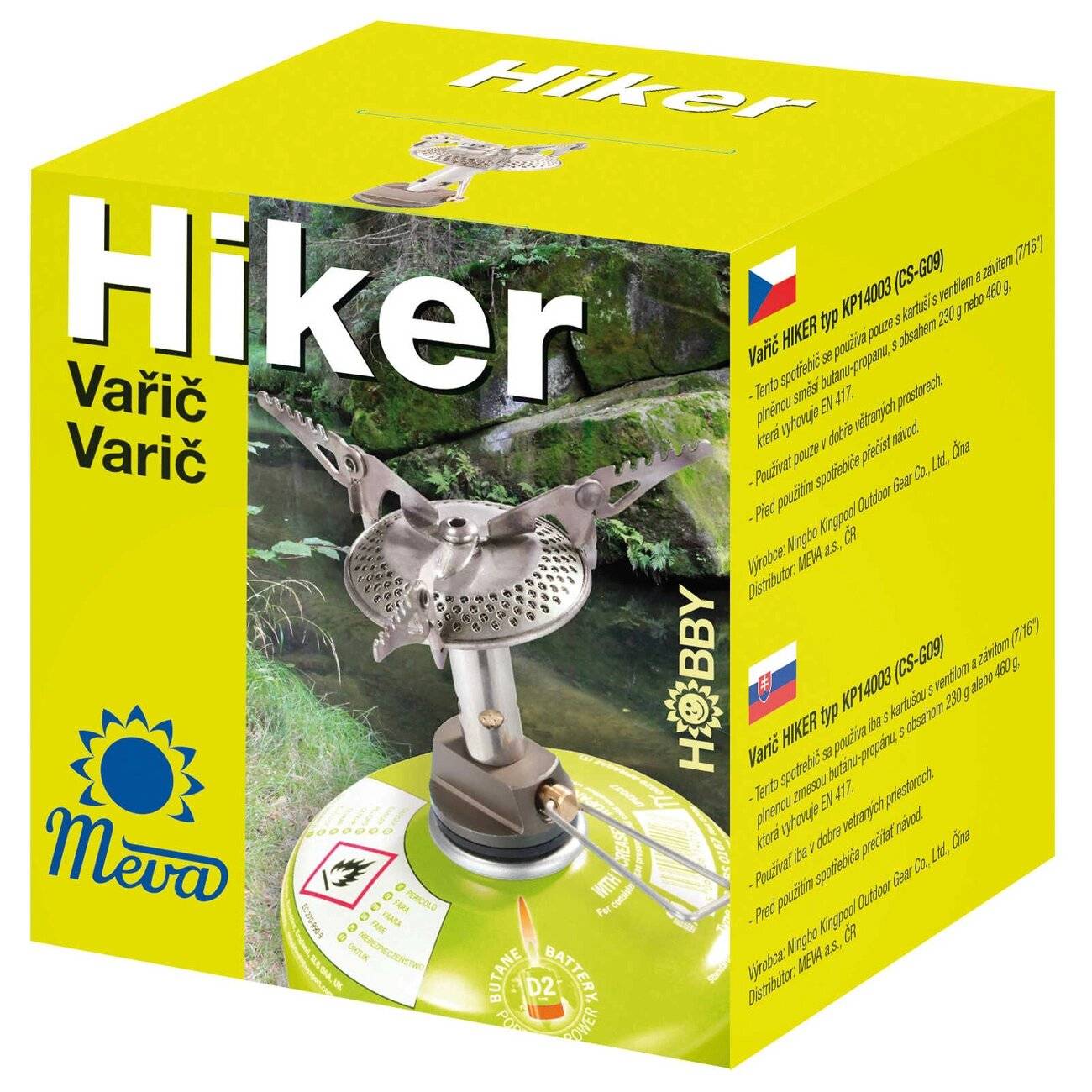 leichteste Touristenkocher Gaskartuschen Ventil Gewinde HIKER 70 Gramm 2,4 kW