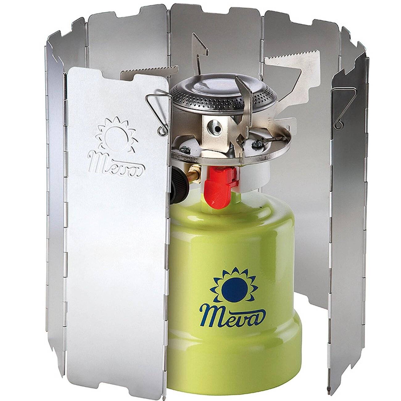 Windschutz einen Campingkocherbrenner – Silber