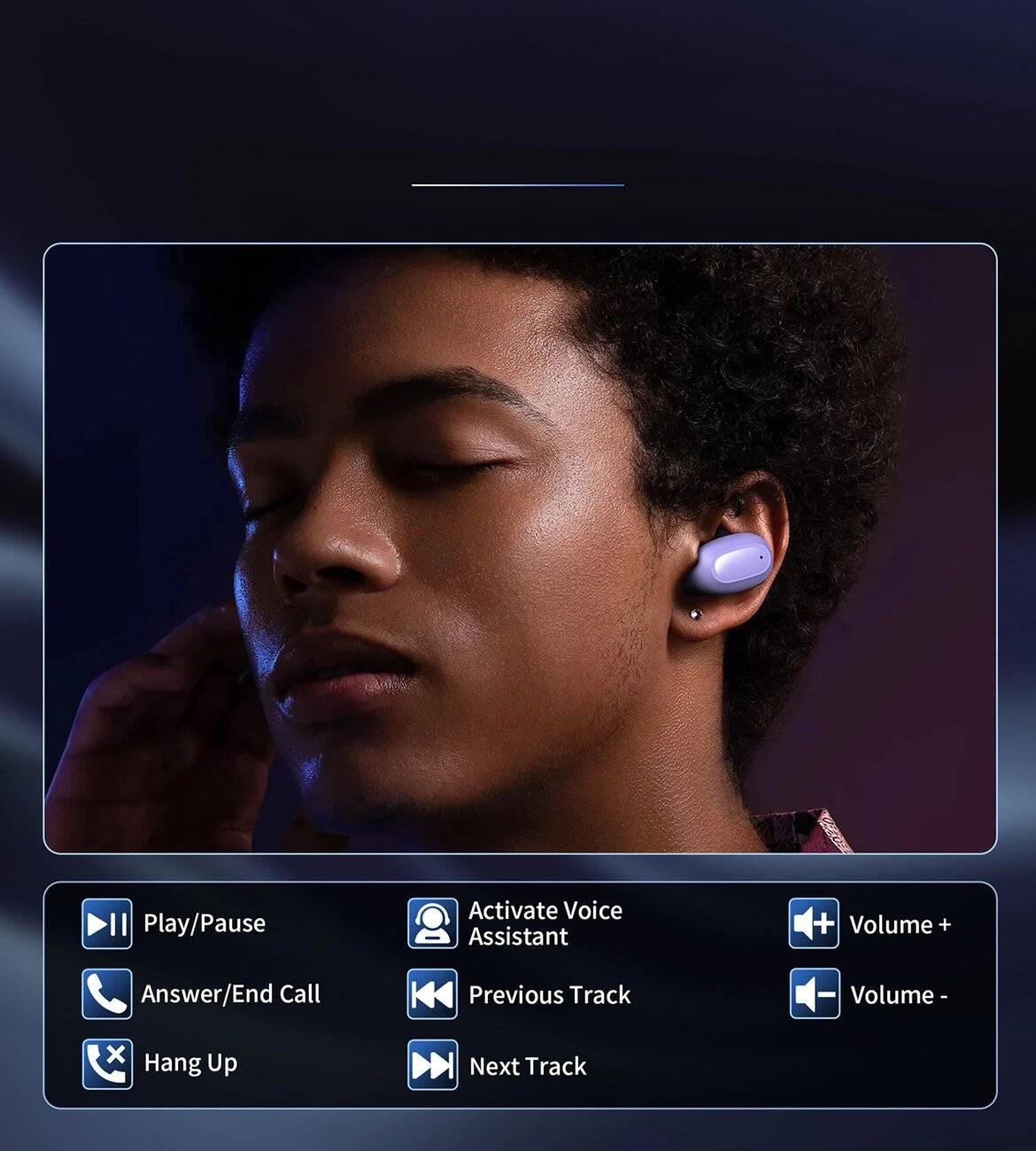 Choetech MEMS kabellose TWS Bluetooth 5.3 Kopfhörer – Lila