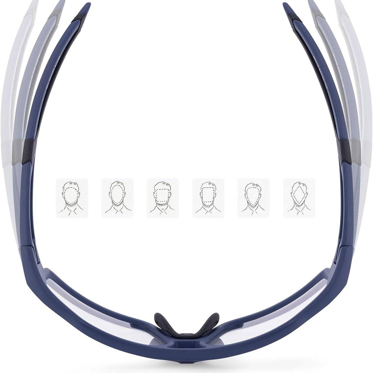 Photochrome UV400-Fahrradbrille Rockbros SP216BL – Blau