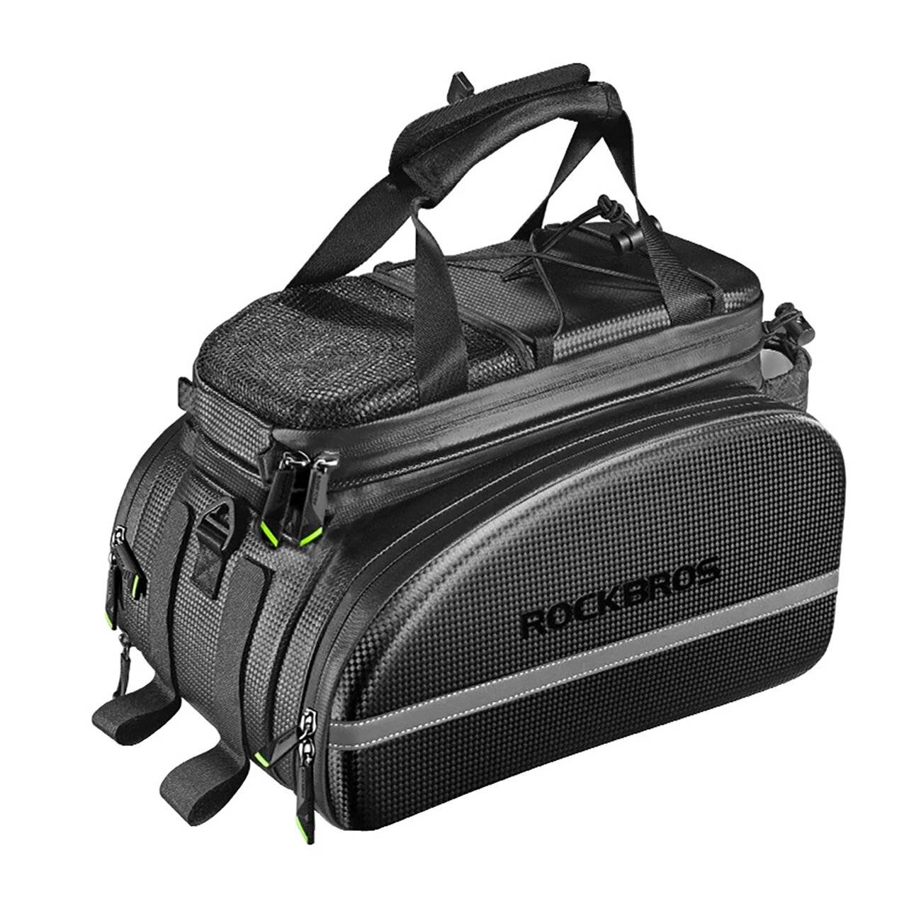 Rockbros A6-6 Fahrradtasche Kofferraum, 35 l, ausklappbaren Taschen – Schwarz