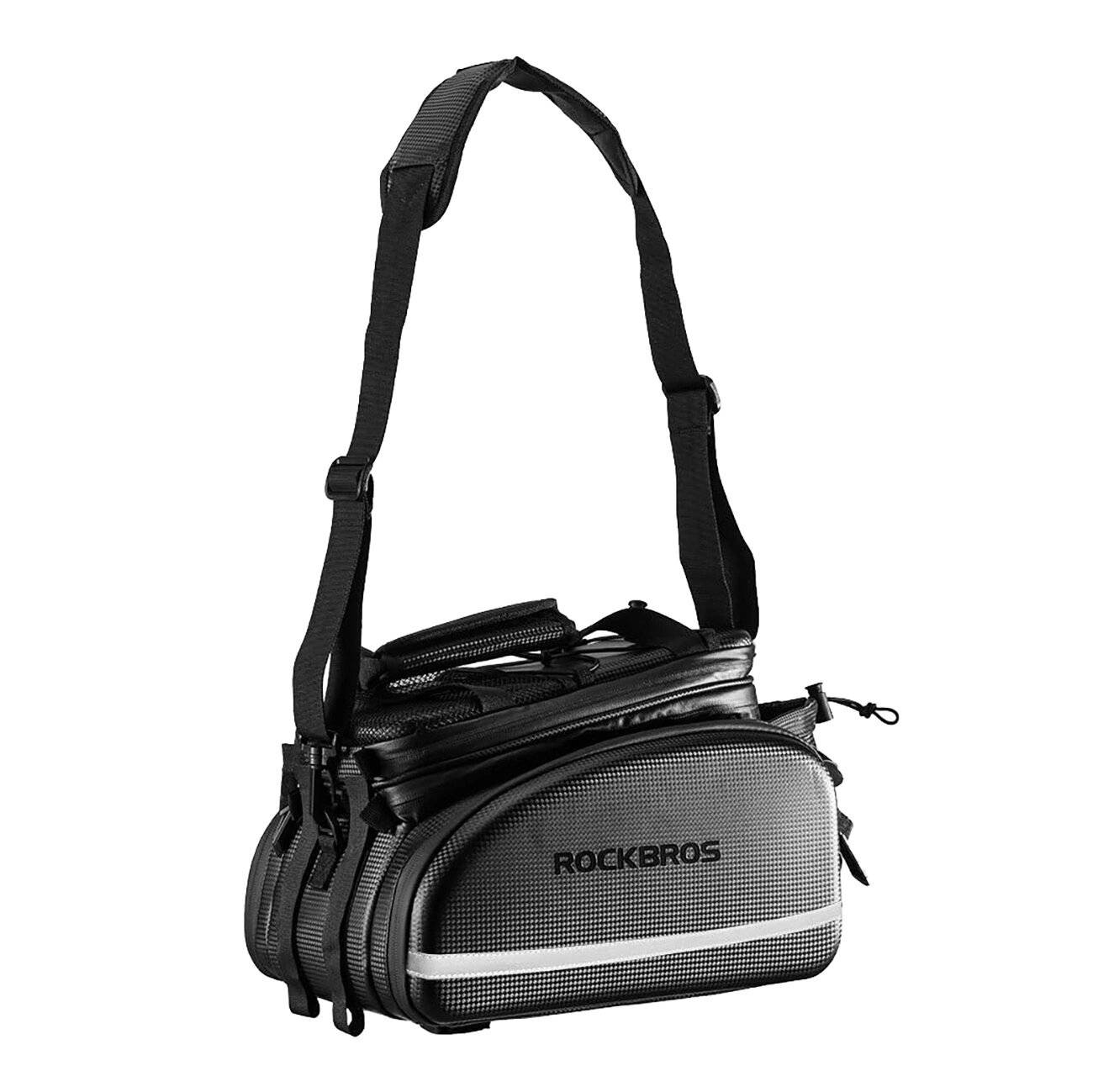 Rockbros A6-6 Fahrradtasche Kofferraum, 35 l, ausklappbaren Taschen – Schwarz