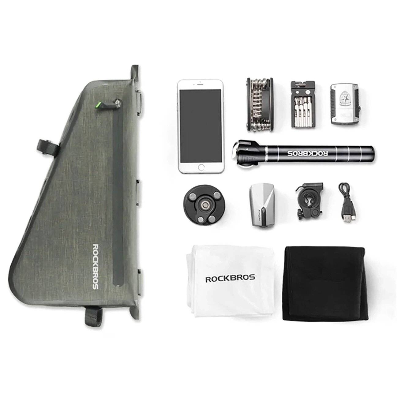 Rockbros AS-017 Fahrradrahmentasche 5 l - dunkelgrün
