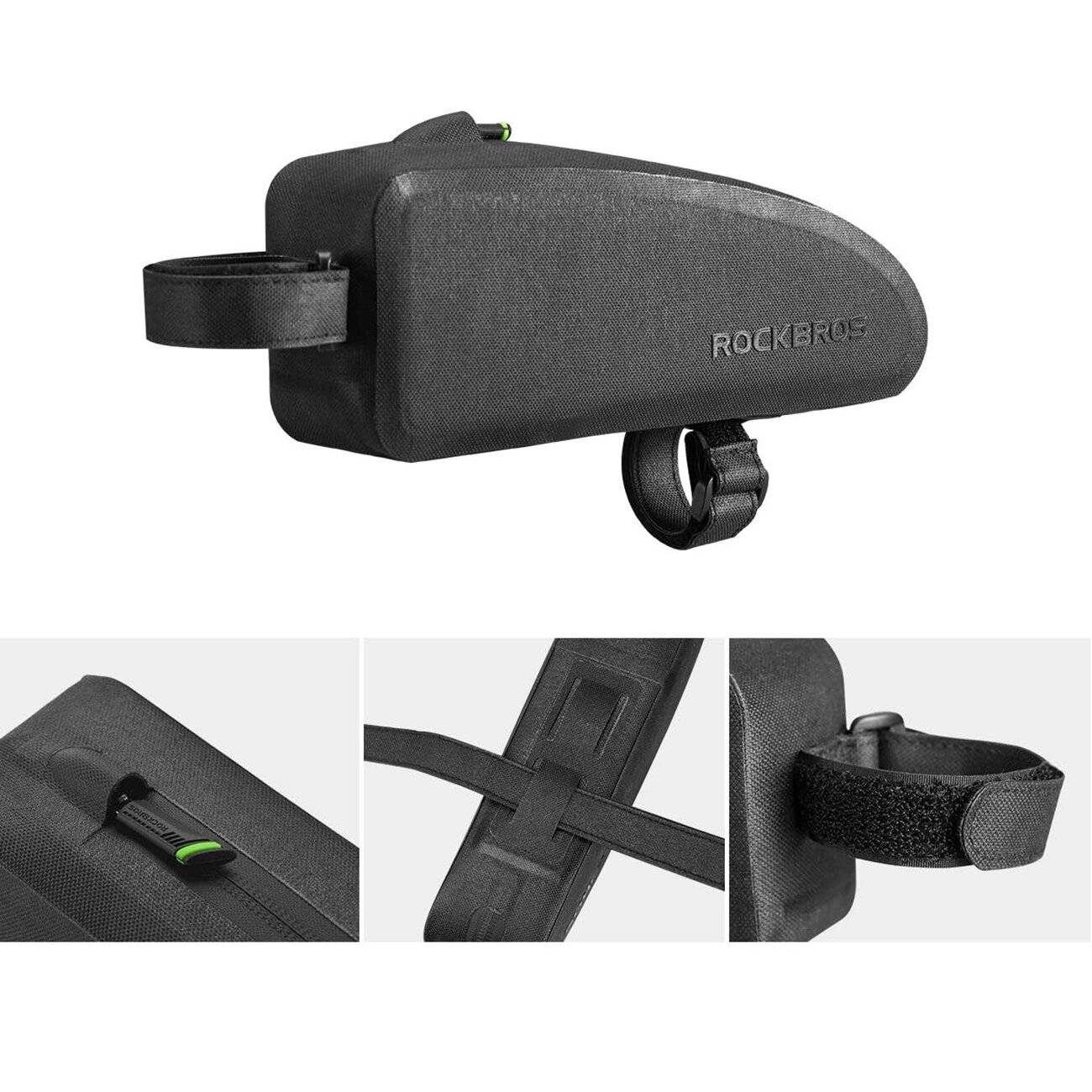 Rockbros AS-019 Fahrradrahmentasche wasserdicht 1,5 l - Schwarz