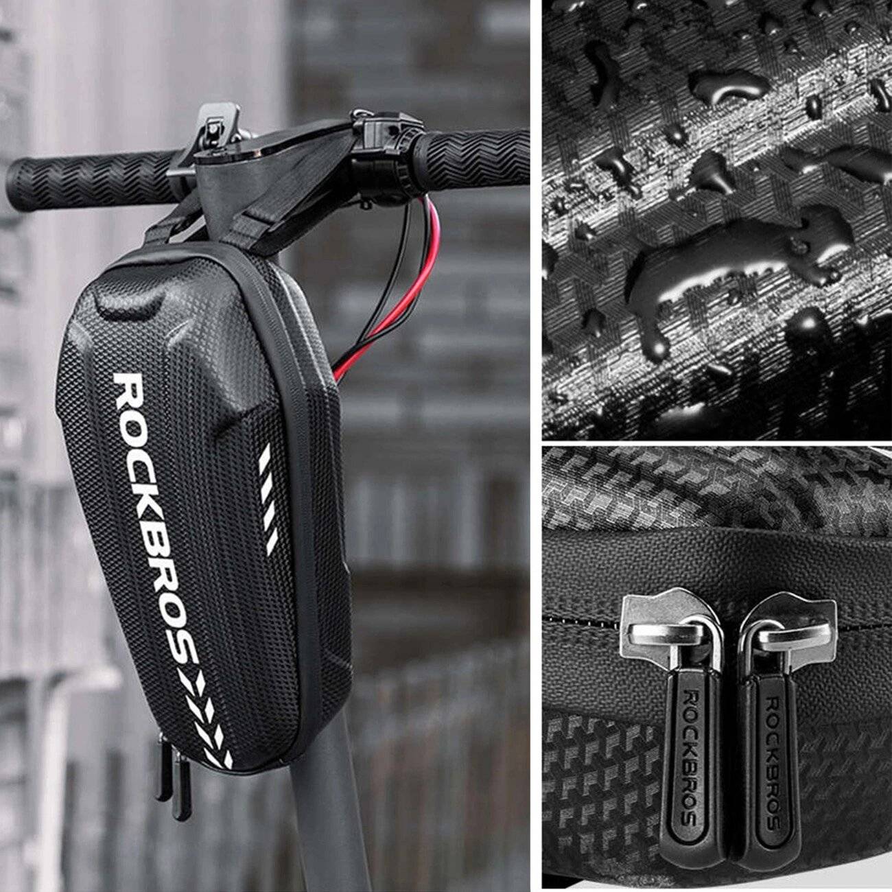 Rockbros B62-1 Fahrradtasche Lenker Rahmen 3 l - Schwarz