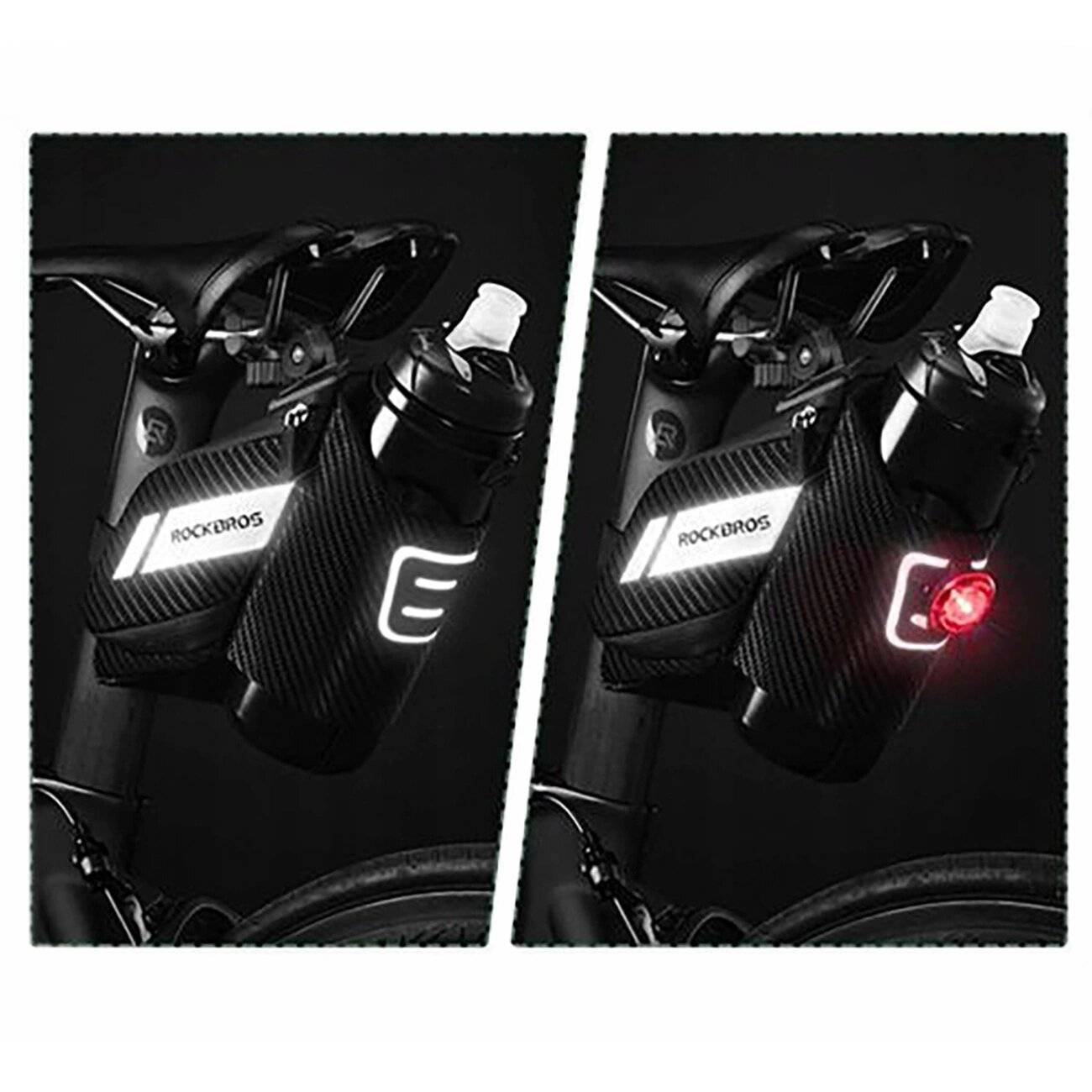 Rockbros C32BK Satteltasche 1,5 l Wasserflaschenfach – Schwarz