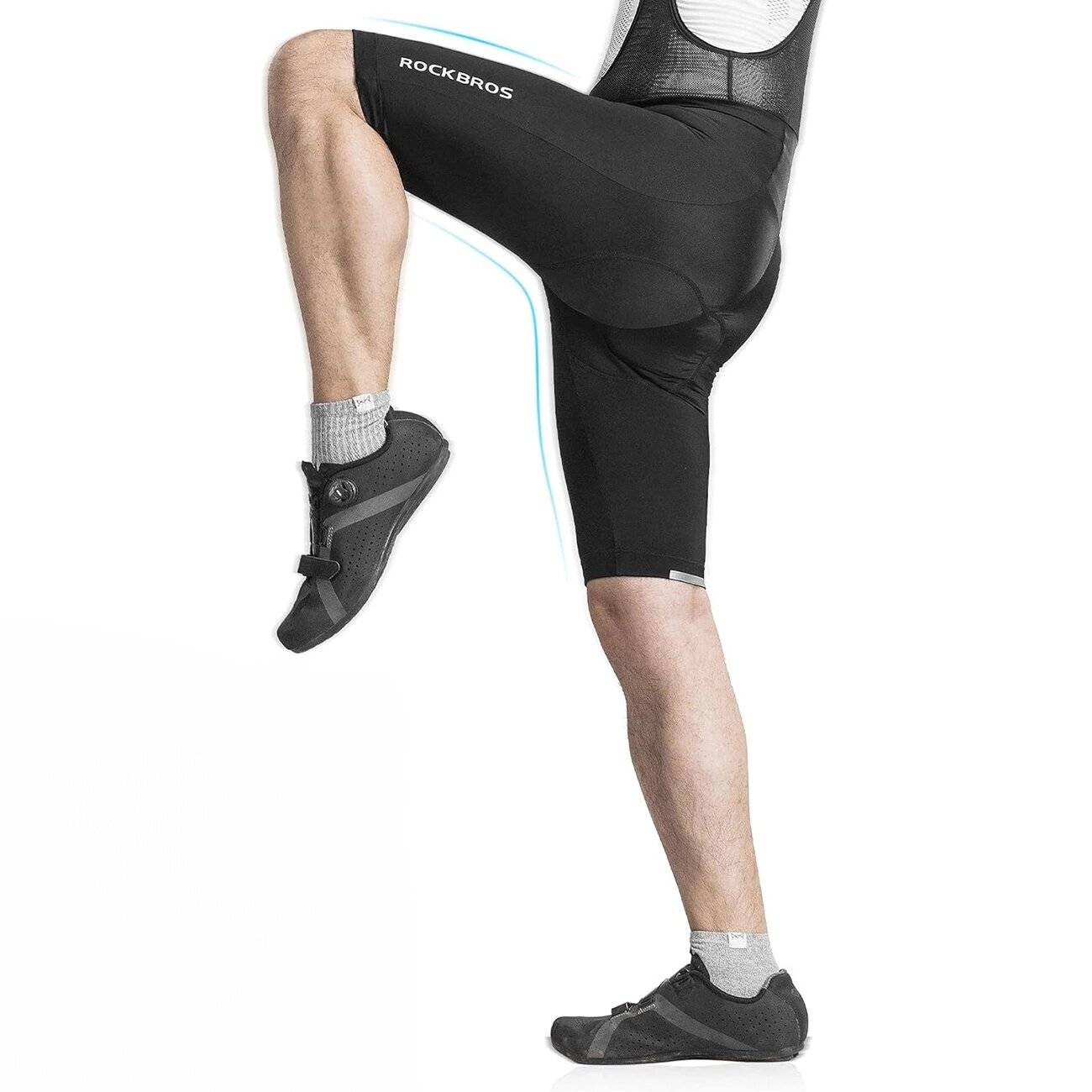 Rockbros RK20022XL kurze Trägerhose XXL-Polster – schwarz