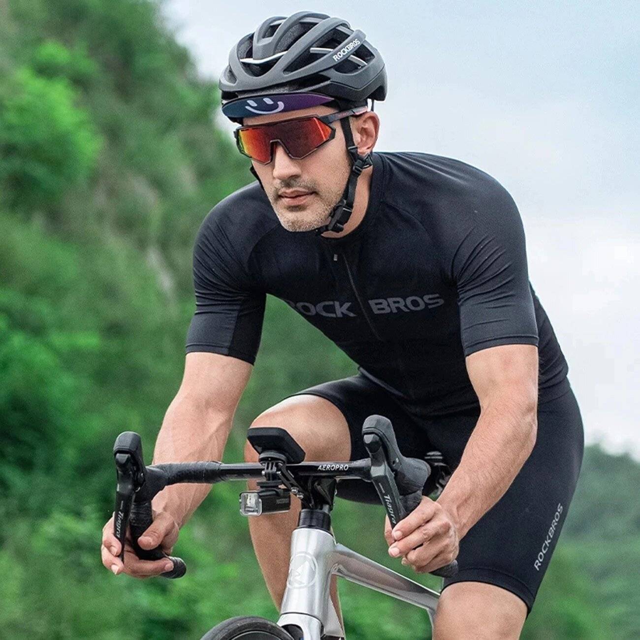 Rockbros 18230005001 Radmütze Schirm – Schwarz