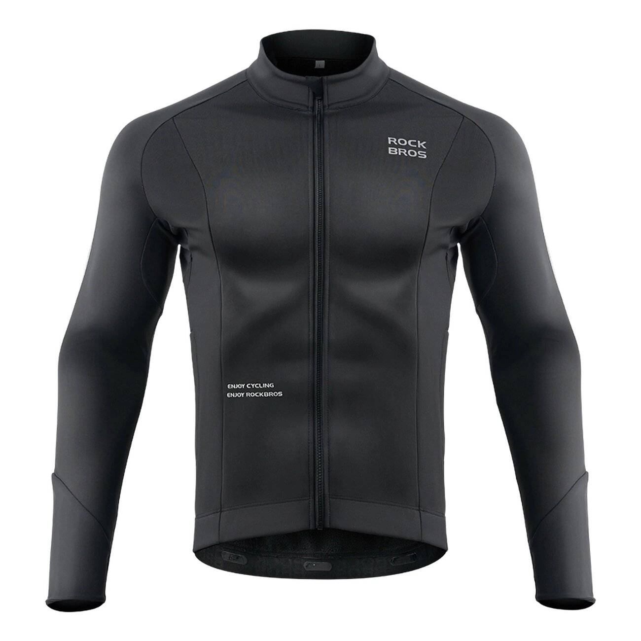 Rockbros Radtrikot 15400002003 Langarm Herbst/Winter L – Schwarz