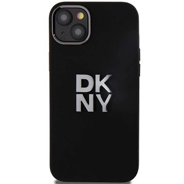 DKNY Liquid Silicone Metal Logo Hülle iPhone 15 Plus / 14 – Schwarz